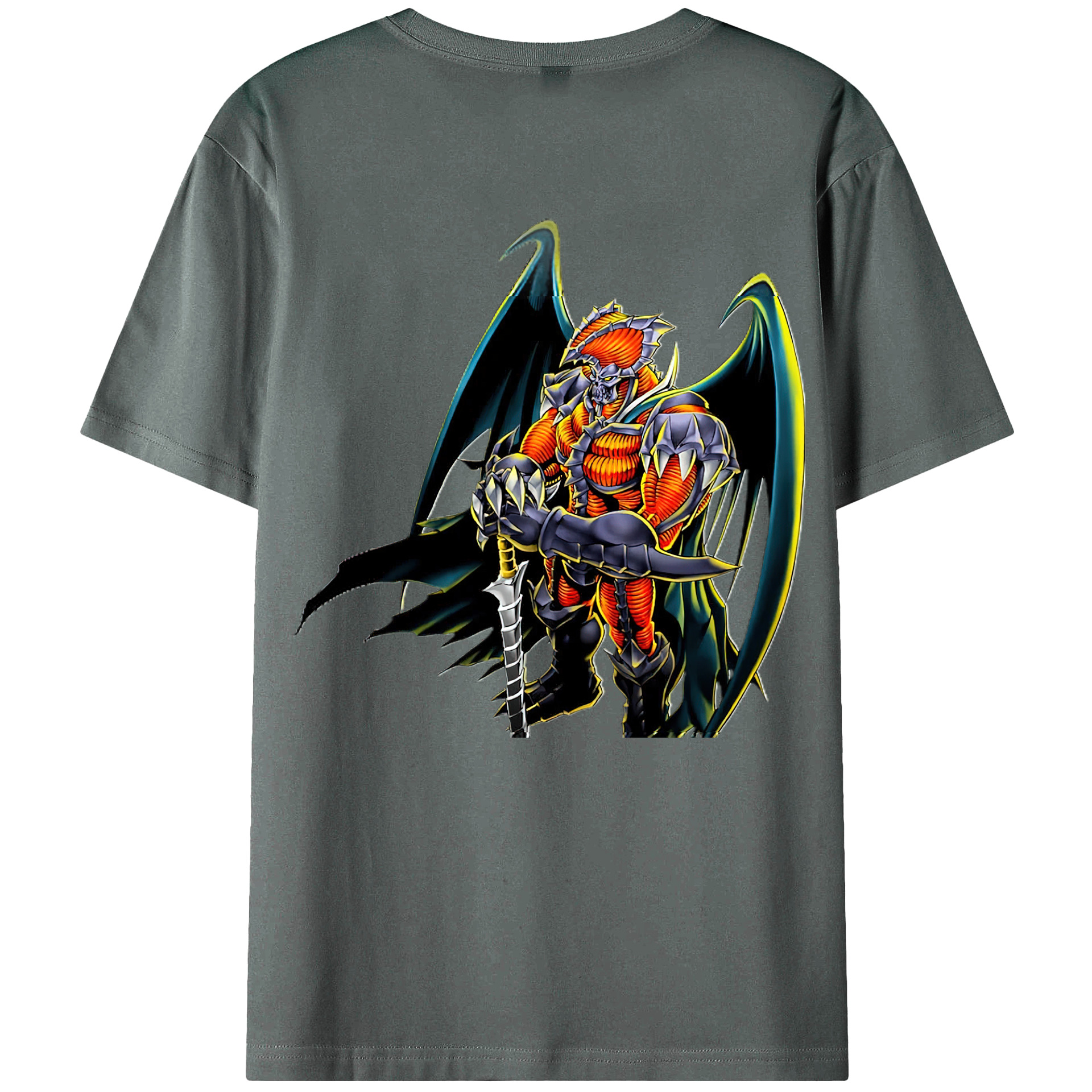 （画像用） 遊☆戯☆王 Yu-Gi-Oh! 綿100％ メンズ半袖Tシャツ（バックプリント） 通気性